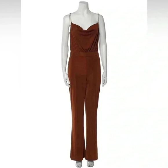 NWT Jason Wu burnt orange jumpsuit sz  M - Picture 9 of 11